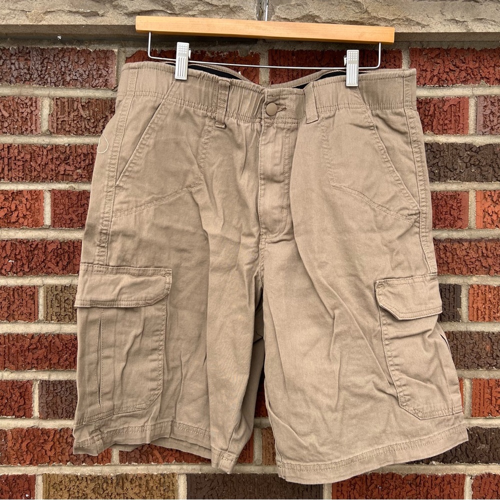 Architect Beige Brown Cargo Shorts